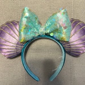Disney World Mermaid Minnie Ears Headband